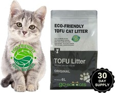 tofu cat litter, 4 Scents, Original, Lavender, Green Tea, and Honey Peach.