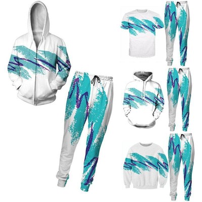90s Jazz Solo Paper Cup 3D Print Mens SportsSuit Street Hip Hop Hoodie Tracksuit | eBay