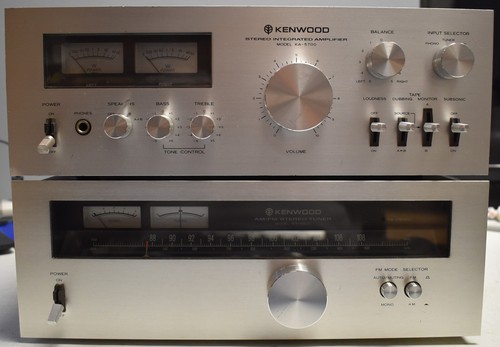 Kenwood Stereo Intergrated Amplifier Model KA-5700 & AM-FM Stereo Tuner KT-5500