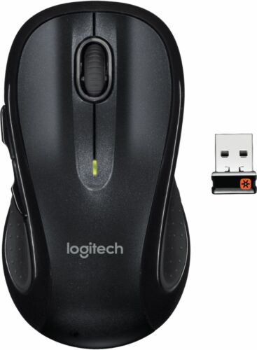 Logitech M510 Wireless Laser Mouse Dark Grey Includes USB Receiver & Batteries - Afbeelding 1 van 5