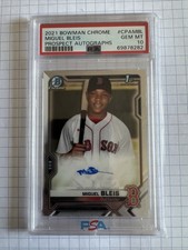 2021 Bowman Chrome 1st Auto Miguel Bleis #CPA-MBL PSA 10 GEM