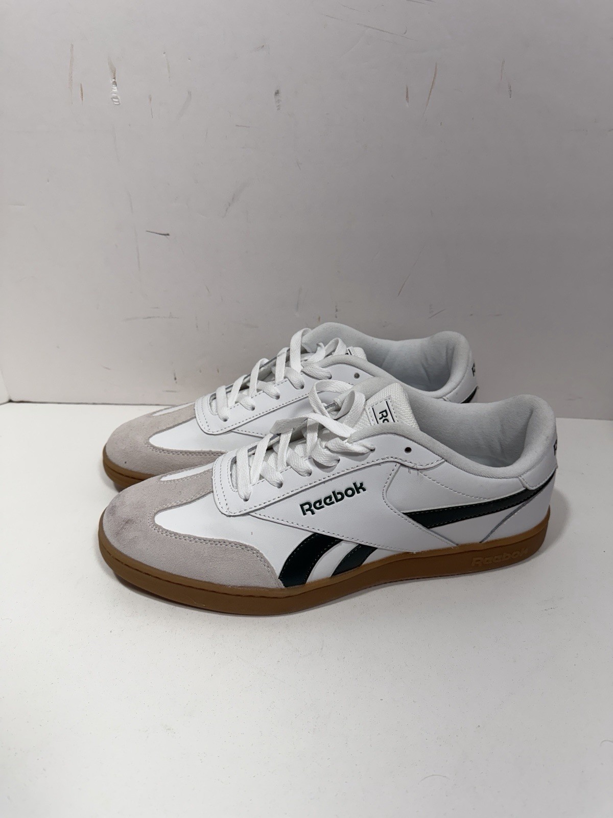 Reebok Smash Edge Tennis Casual Shoes White Black Gray Gum Sz 10 Men’s 400014825
