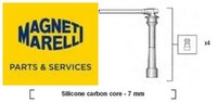Magneti Marelli 941295110882 ZüNdleitungssatz ZüNdkabelsatz ZüNdkabel