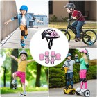 7Pcs Kids Bike Helmet Set Lightweight Safety Cycling Scooter Skateboard