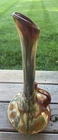 Vintage MCM Royal Haeger Pottery 408 19" Drip Glaze Atomic Green Vase