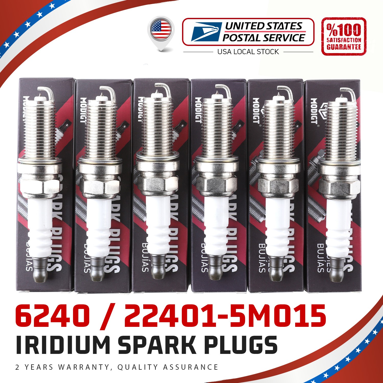 6Pcs Iridium Spark Plugs For Nissan 350Z Altima Titan 224015M015 PLFR5A11 VQ35DE