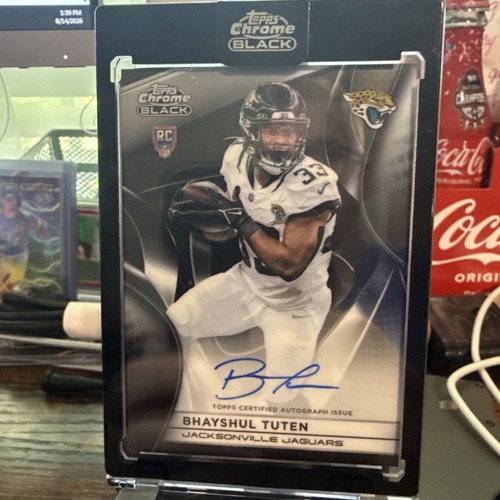 2025 Topps Chrome Black Bhayshul Tuten Autograph RAU-BT Jaguars (RC)