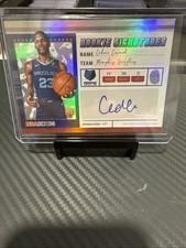 2025-26 Topps NBA Hoops Cedric Coward RC Auto Rookie Signatures Grizzles