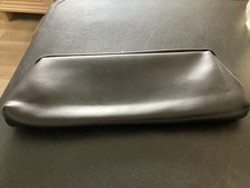 Vintage Black Vinyl Clutch Bag Purse