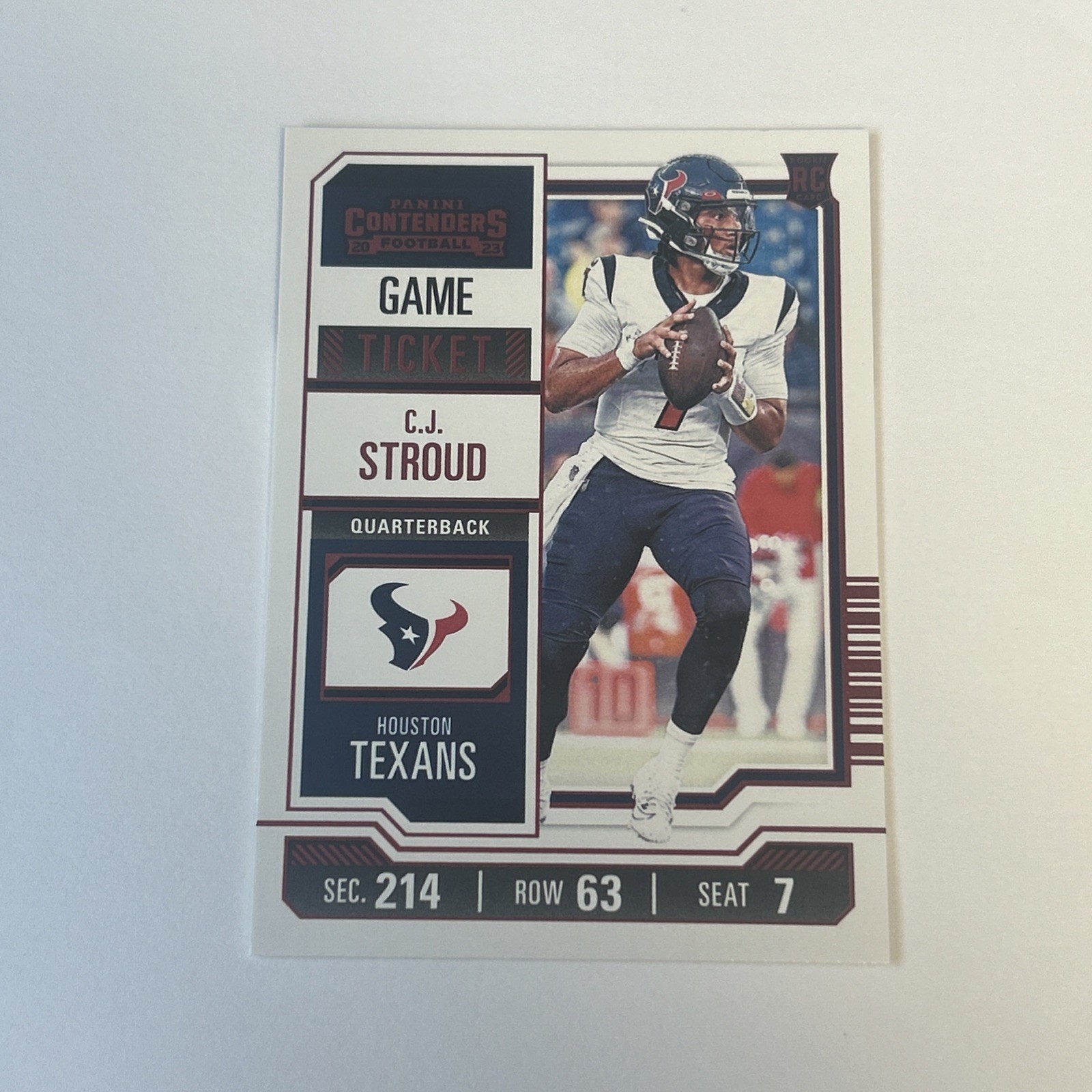 2023 Panini Contenders - C.J. Stroud #40 Bronze Game Ticket (RC)