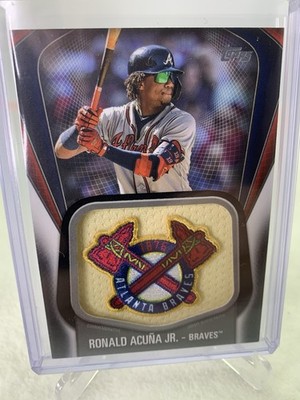 2020 Topps RONALD ACUNA Jr /149 Jumbo Jersey Sleeve Patch #JJSP-RA Logo Braves