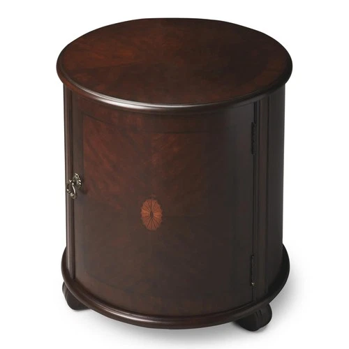 Butler Specialty Traditional Round Drum Table In Plantation Cherry - Picture 1 of 2