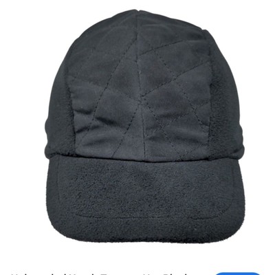 Target Chill Proof Black Fleece Hat Quilted Fleece Lined Soft - Size 4-7 (M)