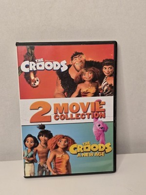 DreamWorks 3 DVD Lot- The Croods 1 and 2, Flushed Away Movies