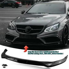 For Mercedes E-Class W212 AMG-Line Front Bumper Splitter Lip Gloss Black 2014-16