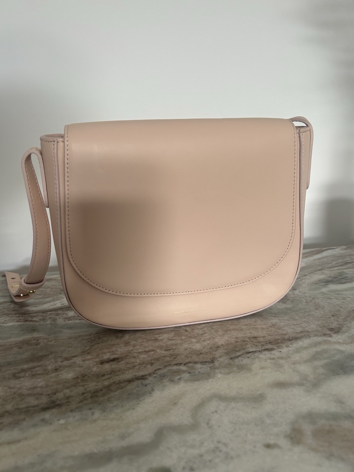 Mansul Gavriel Soft Baby Pink Envelope Leather Handbag image 8