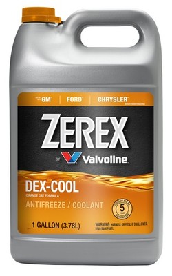 Zerex Dex-Cool Antifreeze Coolant 1 Gallon - Compatible with GM Vehicles