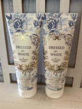Bath Body Works DRESSED IN WHITE Ultimate Hydration Body Cream Set x2 New