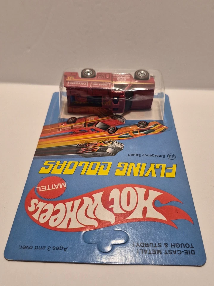Hot Wheels Redlines Flying Colors Emergency Squad Mint Condition On the Card - Image 4 of 4