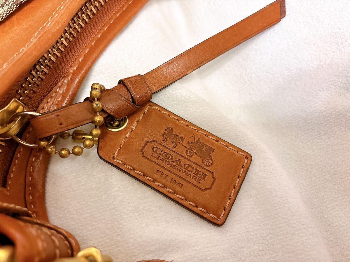 COACH Shoulder Bag Soho Brown Beige Classic Leather 11a thumbnail 8