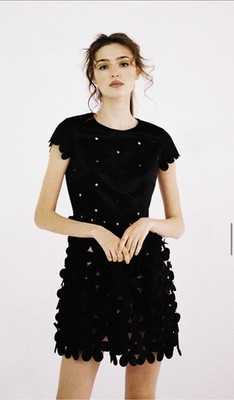 PASKAL Damen Minikleid Polyester Schwarz Größe S