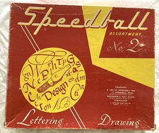 Vintage Calligraphy Speedball Box Set #2  Nibs Text Books Lettering