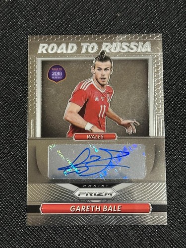 2018 Prizm World Cup Gareth Bale Auto Card 🔥🔥🔥🔥🔥