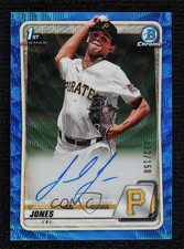 2020 Bowman Draft Chrome Picks Blue Wave Refractor 33/150 Jared Jones Auto 1a4z