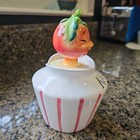 Vintage Anthropomorphic Lefton Tomato Head Ketchup Pixieware Jar Holt Howard Era — photo 5