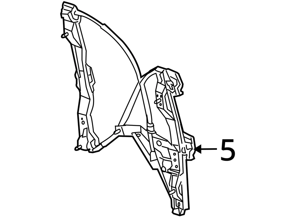 Ford Taurus 2010-2019 conductor ventana delantera izquierda regulador BEAP3 Foto 4 de 4