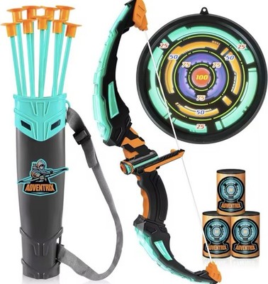 Kids LED Bow & Arrow Set   Light-Up Archery Toy with Suction Cup Arrows