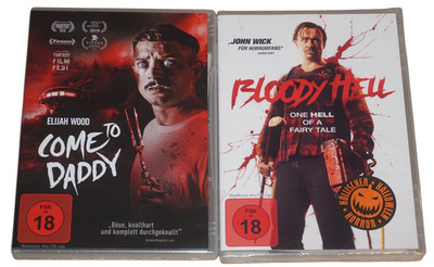 Come to Daddy + Bloody Hell (DVD) Elijah Wood/Horror-Slasher - FSK 18 UNCUT