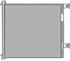Wodondog Retractable Stair Gate Safety Gate 150x86CM Grey FOR AUCTION