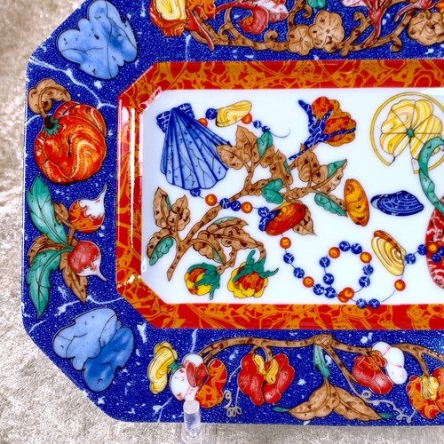 Vintage Hermes Tray Plate Marqueterie de Pierres d'Orient et dOccident Porcelain - Picture 6 of 13