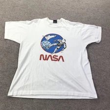 Vintage NASA Shirt Mens XL Space Shuttle Astronaut Screen Stars Best 90s USA