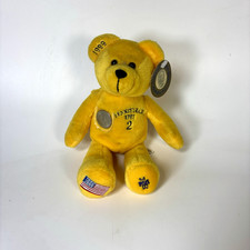 Pennsylvania State Quarter Flag Yellow Bear 9" Plush Beanie Timeless Toys 1999