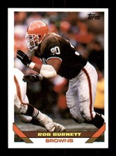  212 Rob Burnett 90 Browns 1993 Topps Football Sports Trading Card 
