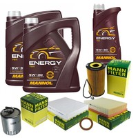 Inspektionspaket 11L Mannol Energy 5W-30 FüR Mercedes W163 ML 400 CDI