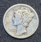 1918 D Mercury Dime Silver Circulated Business Strike Uncertified