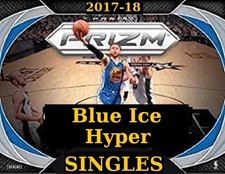 2017-18 Prizm Hyper Blue Ice Singles