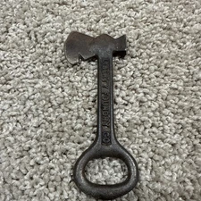 Liberty Foundry Co. St. Louis MO Cast Iron Hatchet Bottle Opener Cigar Cutter