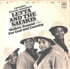 LETTA AND THE SAFARIS-PROMO PICTURE SLEEVE + 45--(WALKIN AROUND)--PS--PIC--SLV