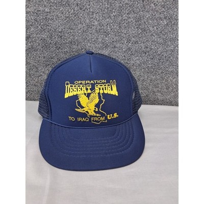 Operation Desert Storm To Iraq From U.S. Hat Snapback Mesh Trucker Ballcap