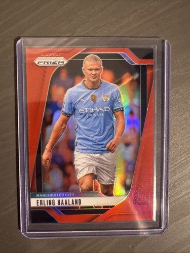 2025 Panini Prizm Erling Haaland Red Prizm /199 #9