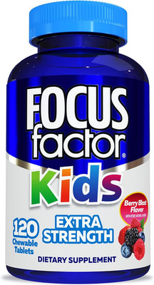 Kids Extra Strength Daily Chewable for Brain Health Support, 120 Count   Vitamin