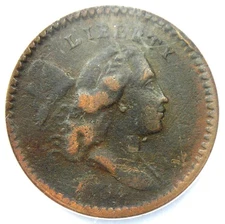 1794 Liberty Cap Flowing Hair Half Cent 1/2C - NGC VF Details (NCS) - Rare Coin!