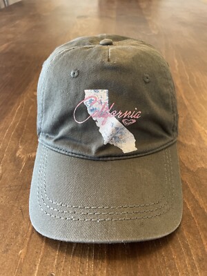 Roxy California Hat Strap Back Cap Adjustable Olive Green Sun Surf Beach Bum