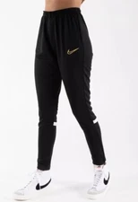 Nike Dri-Fit Academy Soccer Pants DA9885-011 Black Zip Ankle Women's Size XXL