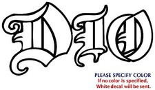 Dio Metal Music Rock Graphic Die Cut decal sticker Car Truck Boat window 22"