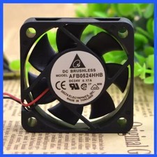 Delta AFB0524HHB 5015 DC24V 0.17A 5CM 2-Wire Dual Ball Inverter Cooling Fan
